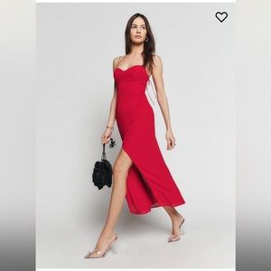 Red Reformation Kourtney dress size 4